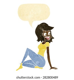 cartoon person with speech bubble