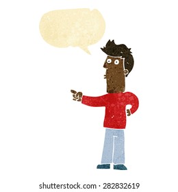 cartoon person with speech bubble