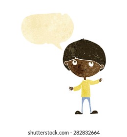 cartoon person with speech bubble