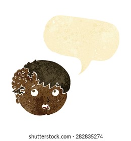 cartoon person with speech bubble