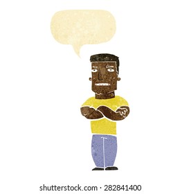 cartoon person with speech bubble