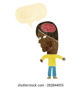 cartoon person with speech bubble