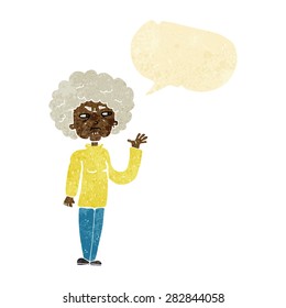 cartoon person with speech bubble