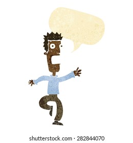 cartoon person with speech bubble