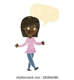 cartoon person with speech bubble