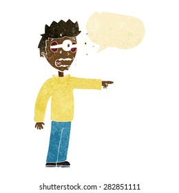 cartoon person with speech bubble
