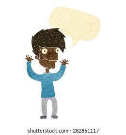 cartoon person with speech bubble