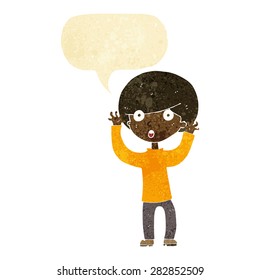 persona de caricatura con burbuja de habla