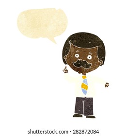 cartoon person with speech bubble