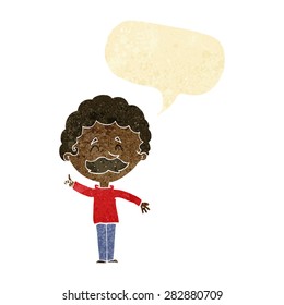 cartoon person with speech bubble