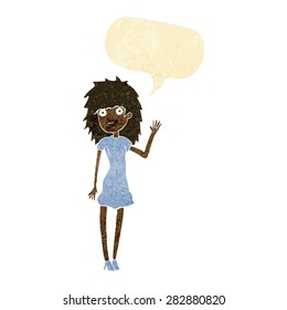cartoon person with speech bubble