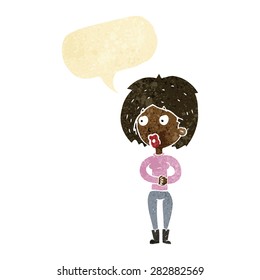 cartoon person with speech bubble