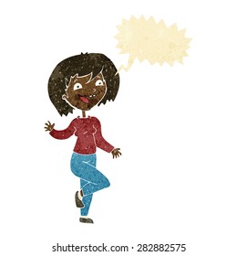 cartoon person with speech bubble
