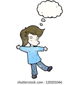 cartoon person with thought bubble