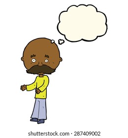 cartoon person with thought bubble
