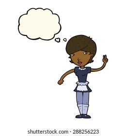 cartoon person with thought bubble