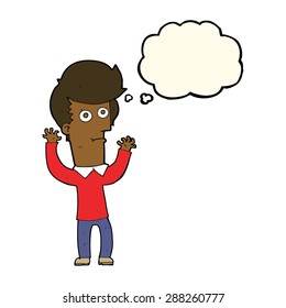 cartoon person with thought bubble