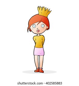 cartoon person wearing crown