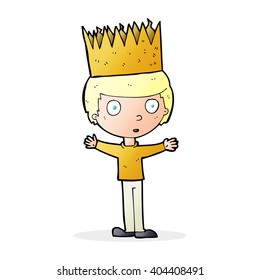 cartoon person wearing crown