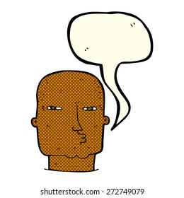 cartoon person with word bubble
