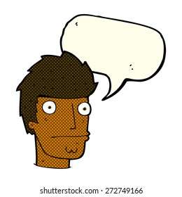 cartoon person with word bubble