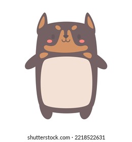 cartoon pet text frame cute dogs and cats for kids