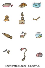 cartoon pet tool icon