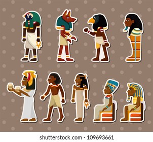 cartoon pharaoh stickers