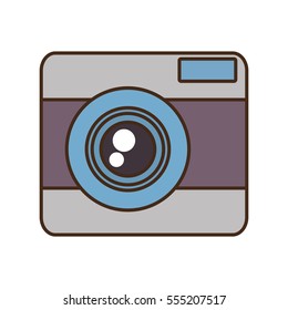 cartoon photo camera picture vacation travel vector illustration eps 10