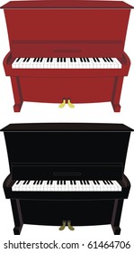 Cartoon piano