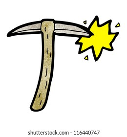 cartoon pick axe