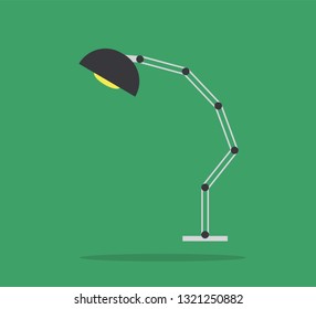 Cartoon picture of lamp, light. Vector illustration. Background.