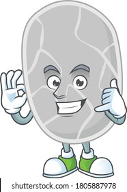 cartoon picture of nitrospirae make a call gesture. Vector illustration