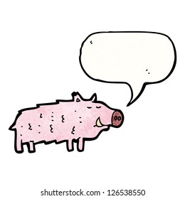 cerda de dibujos animados
