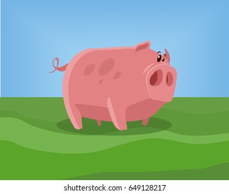 Cartoon pig