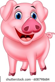 Cartoon pig character