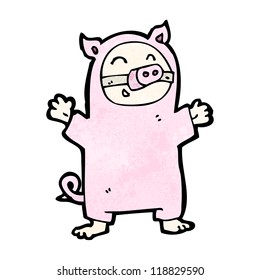 cartoon pig costume