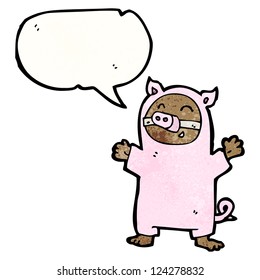 cartoon pig costume