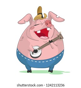 12 Banjo pig Images, Stock Photos & Vectors | Shutterstock