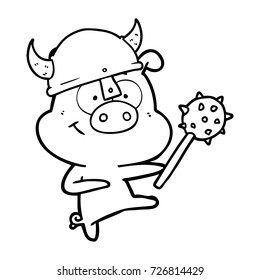 señalamiento de cerdo de dibujos animados