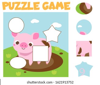 Ilustraciones, imágenes y vectores de stock sobre Pig Puzzle ...