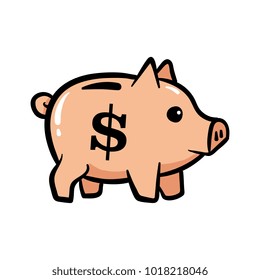 Cartoon Piggy Bank