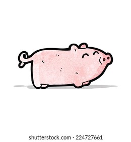lechón de dibujos animados