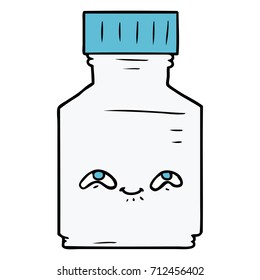 cartoon pill jar