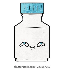 cartoon pill jar