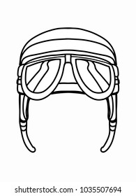  cartoon pilot hat drawing