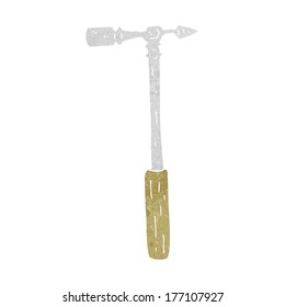 cartoon pin hammer