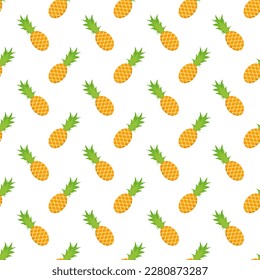 Ananas auf weißem Hintergrund.