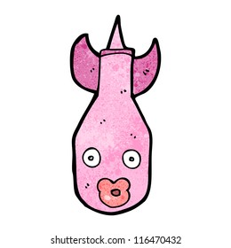cartoon pink bomb