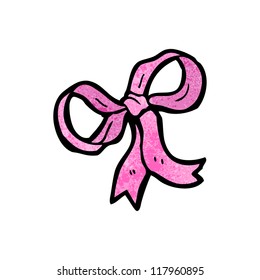 arco rosado de dibujos animados